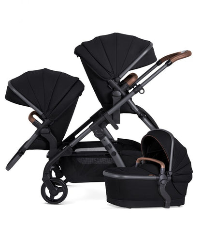 Silver Cross Wave 3 Complete Stroller - Seat, Bassinet, & Tandem Licorice
