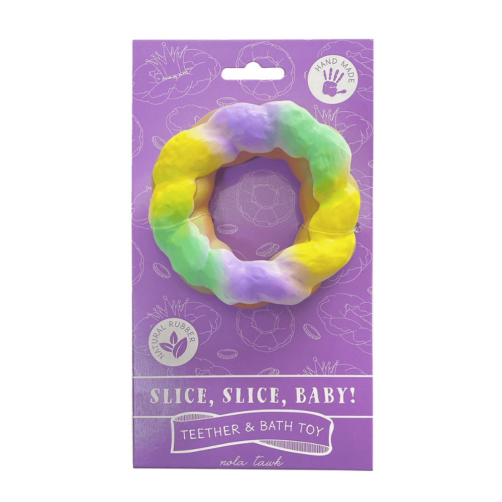 Nola Tawk Slice, Slice, Baby King Cake Teether & Bath Toy