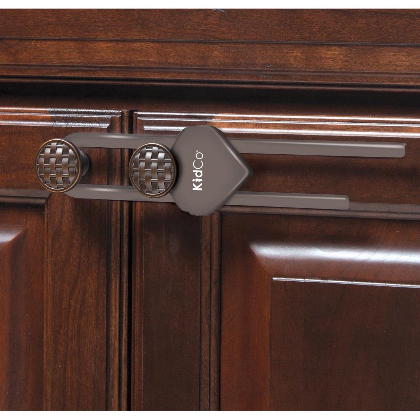Kidco Sliding Cabinet Locks Brown