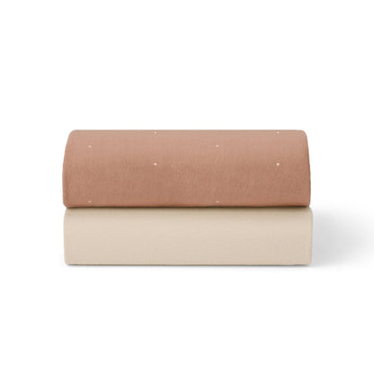 Snüz Bedding Blush Dot SnüzPod 2-Pack Fitted Sheets