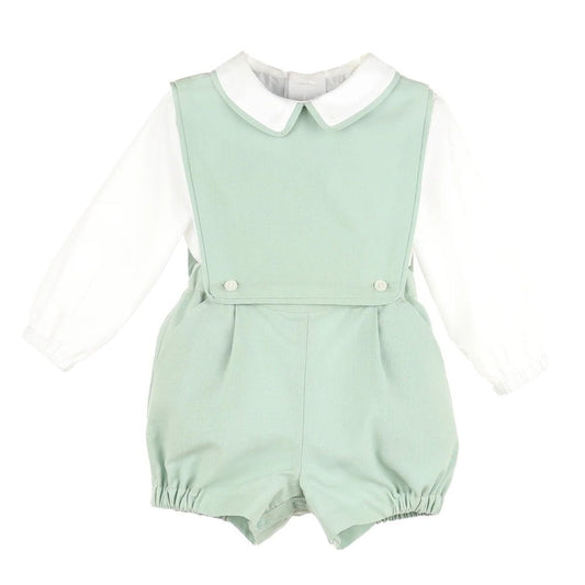 Sophie & Lucas Apparel & Gifts Green / 6 Mo Sophie & Lucas Poplin Classics OG Overall Set Green