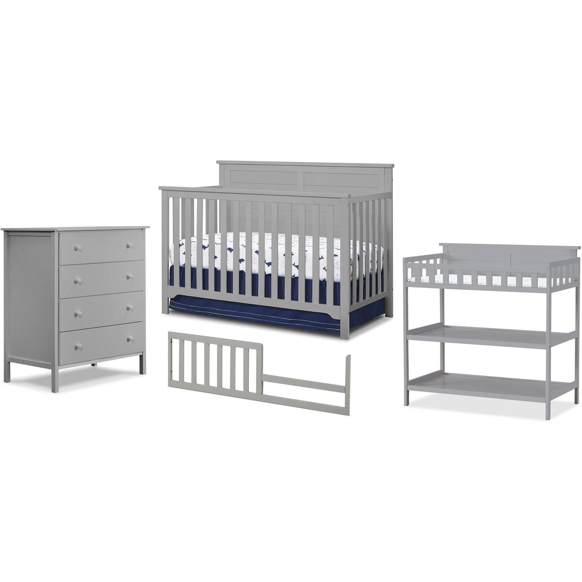 Sorelle Cribs Gray Sorelle Babies Bedroom Bundle
