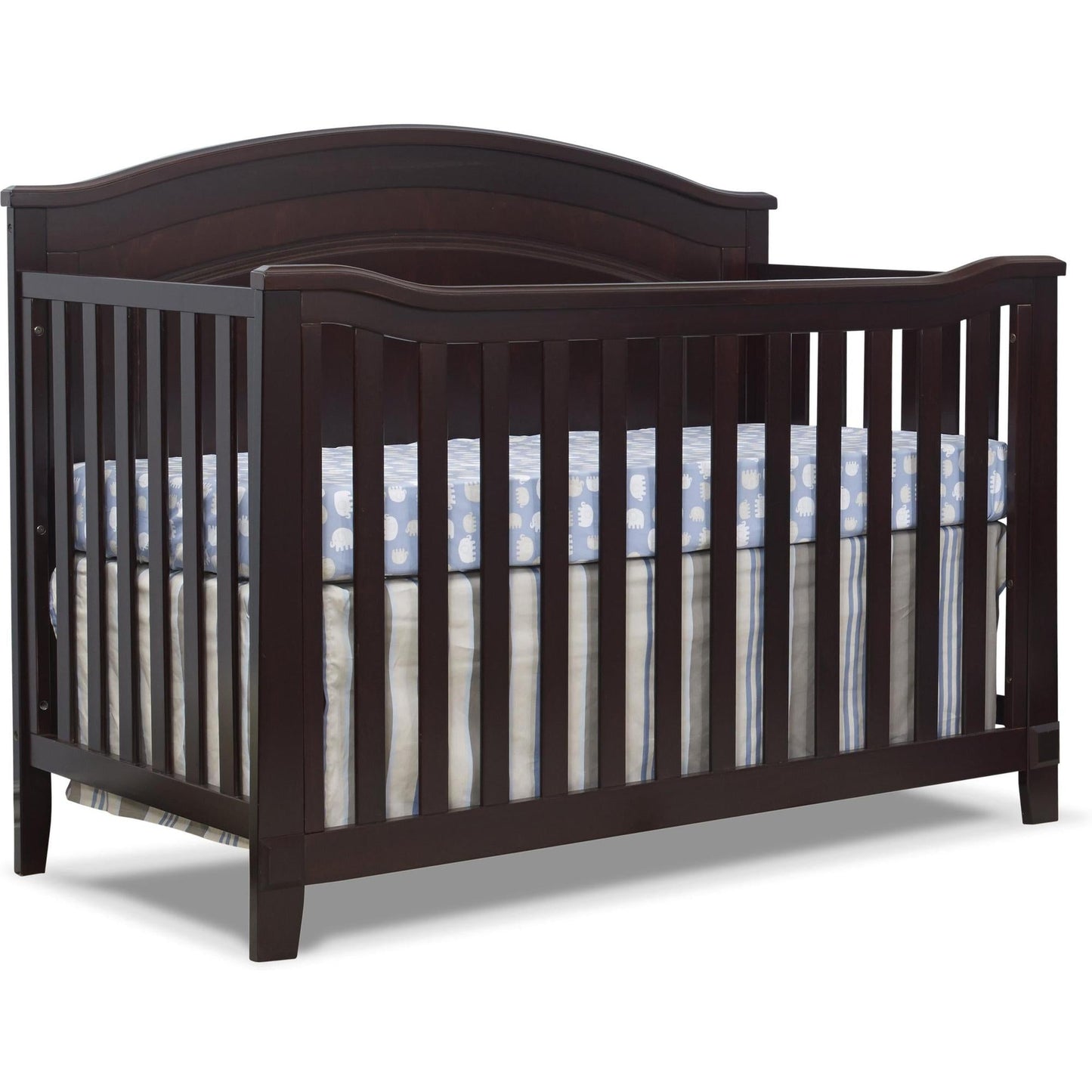 Sorelle Cribs Espresso Sorelle Berkley Round Top Panel Crib