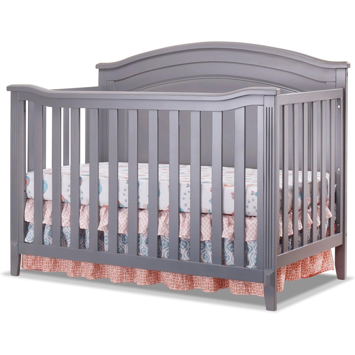 Sorelle Cribs Gray Sorelle Berkley Round Top Panel Crib