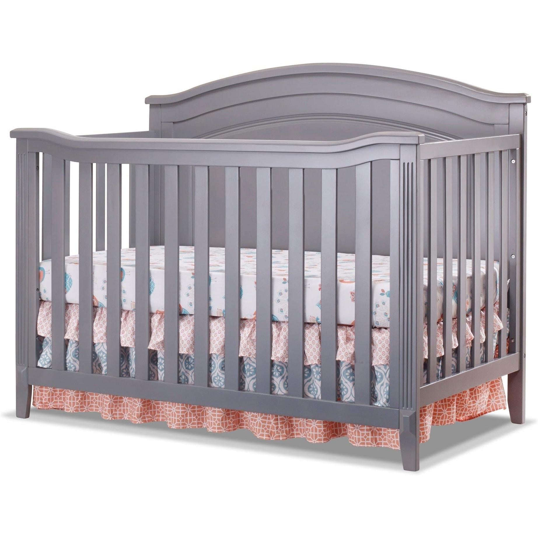 Sorelle Cribs Gray Sorelle Berkley Round Top Panel Crib
