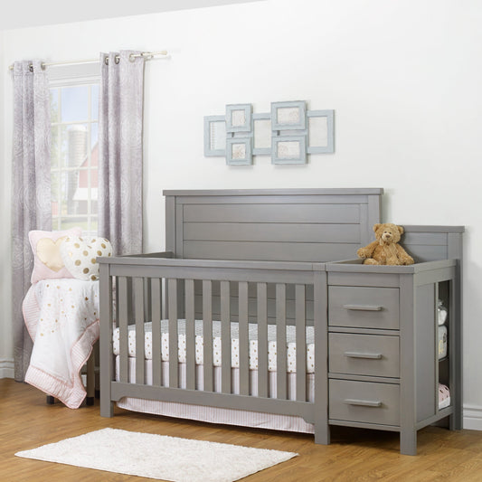 Sorelle Cribs Weathered Gray Sorelle Farmhouse Crib & Changer