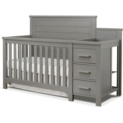 Sorelle Cribs Weathered Gray Sorelle Farmhouse Crib & Changer
