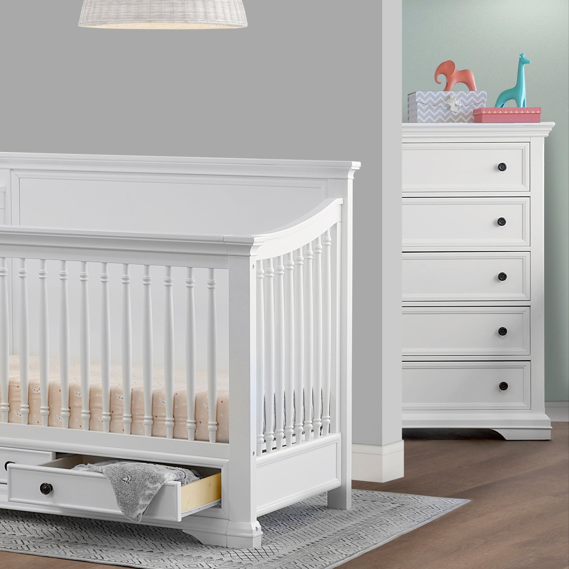 Sorelle Dressers White Sorelle Portico 5-Drawer Dresser