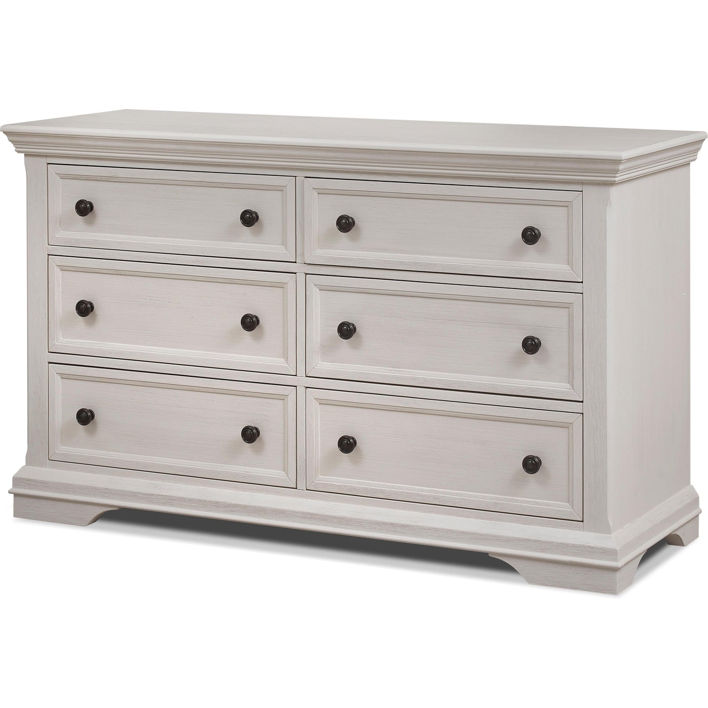 Sorelle Dressers Brushed Ivory Sorelle Portico Double Dresser
