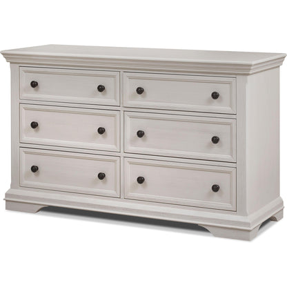 Sorelle Dressers Brushed Ivory Sorelle Portico Double Dresser