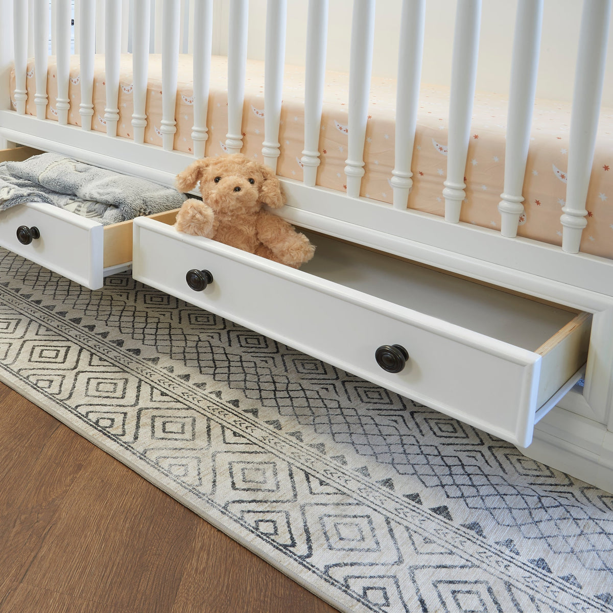 Sorelle Cribs White Sorelle Portico Storage Crib