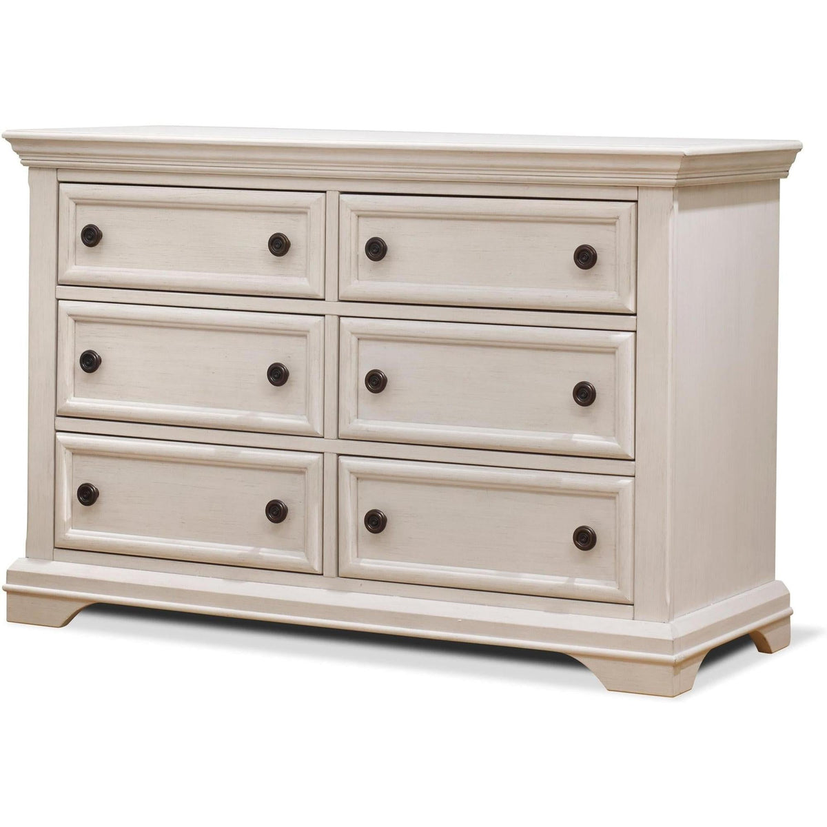 Sorelle Furniture Brushed Ivory Sorelle Portofino Double Dresser