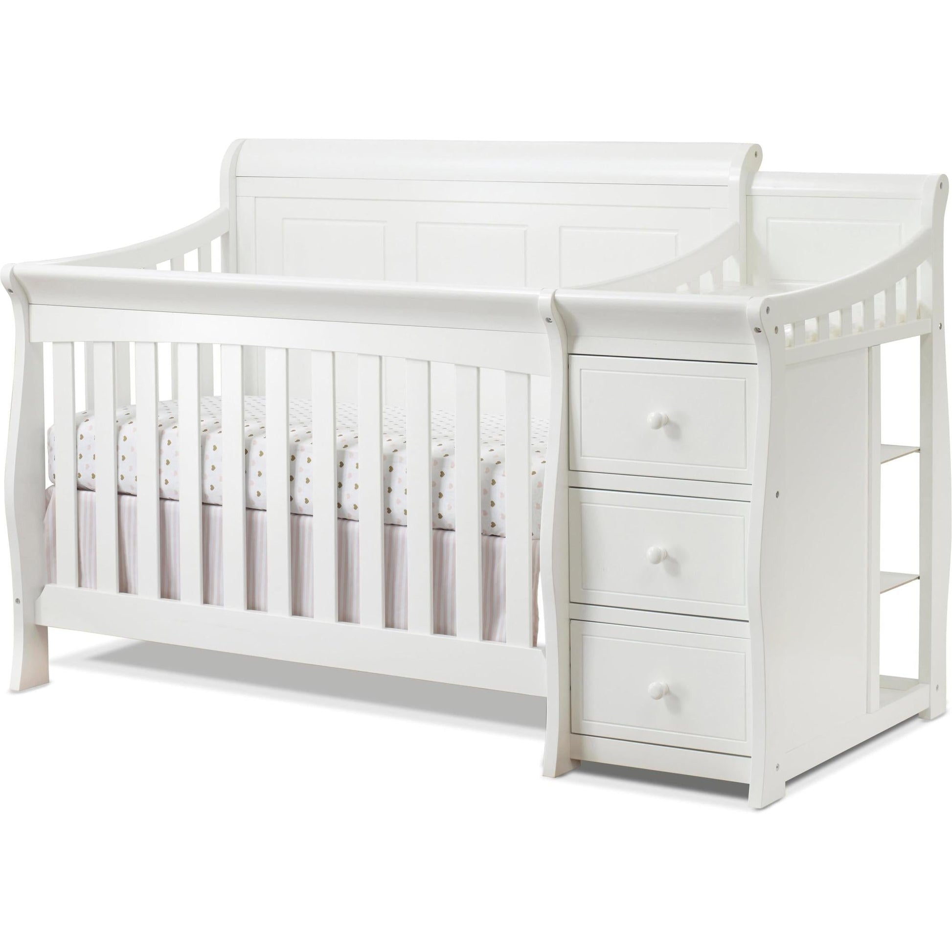Sorelle Changing Stations White Sorelle Princeton Elite Panel Crib & Changer