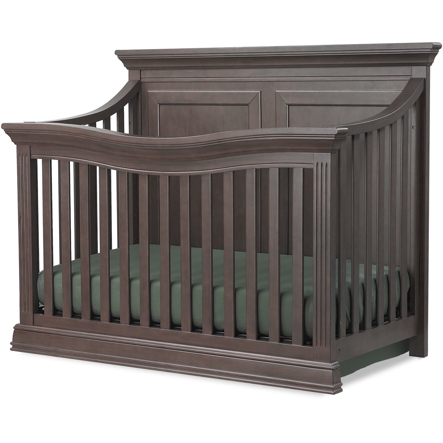 Sorelle Cribs Chocolate Sorelle Providence Flat Top 4-in-1 Convertible Crib