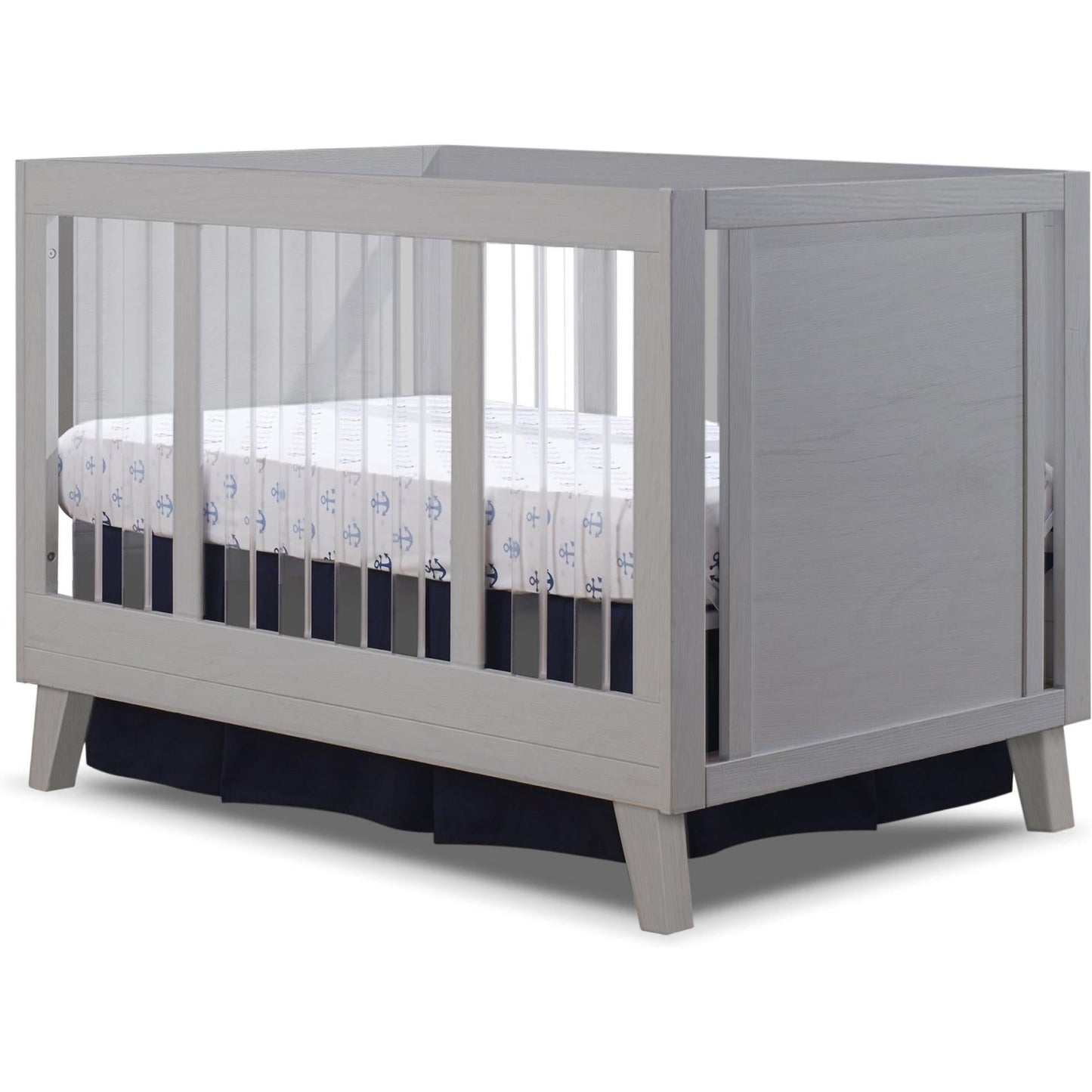 Sorelle Cribs Weathered Gray Sorelle Uptown Acrylic Crib