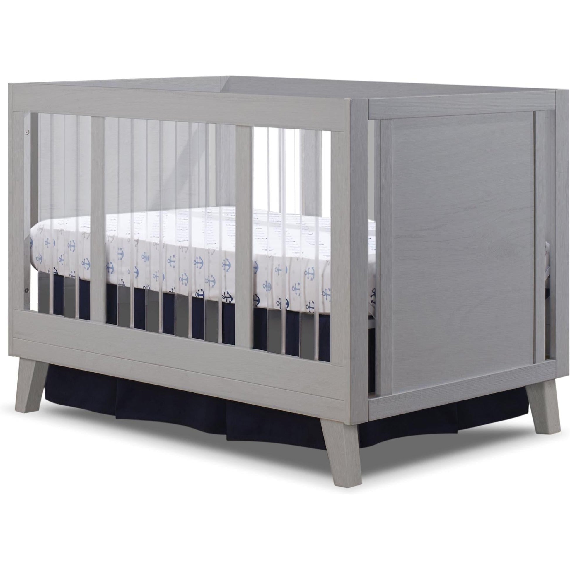 Sorelle Cribs Weathered Gray Sorelle Uptown Acrylic Crib