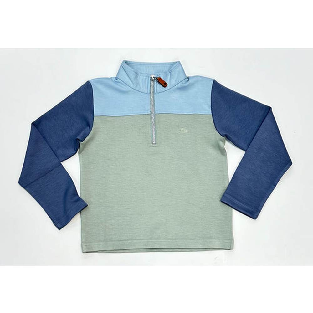 Southbound General Color Block / 2 Toddler Southbound Color Block Pullover-Green Bottom