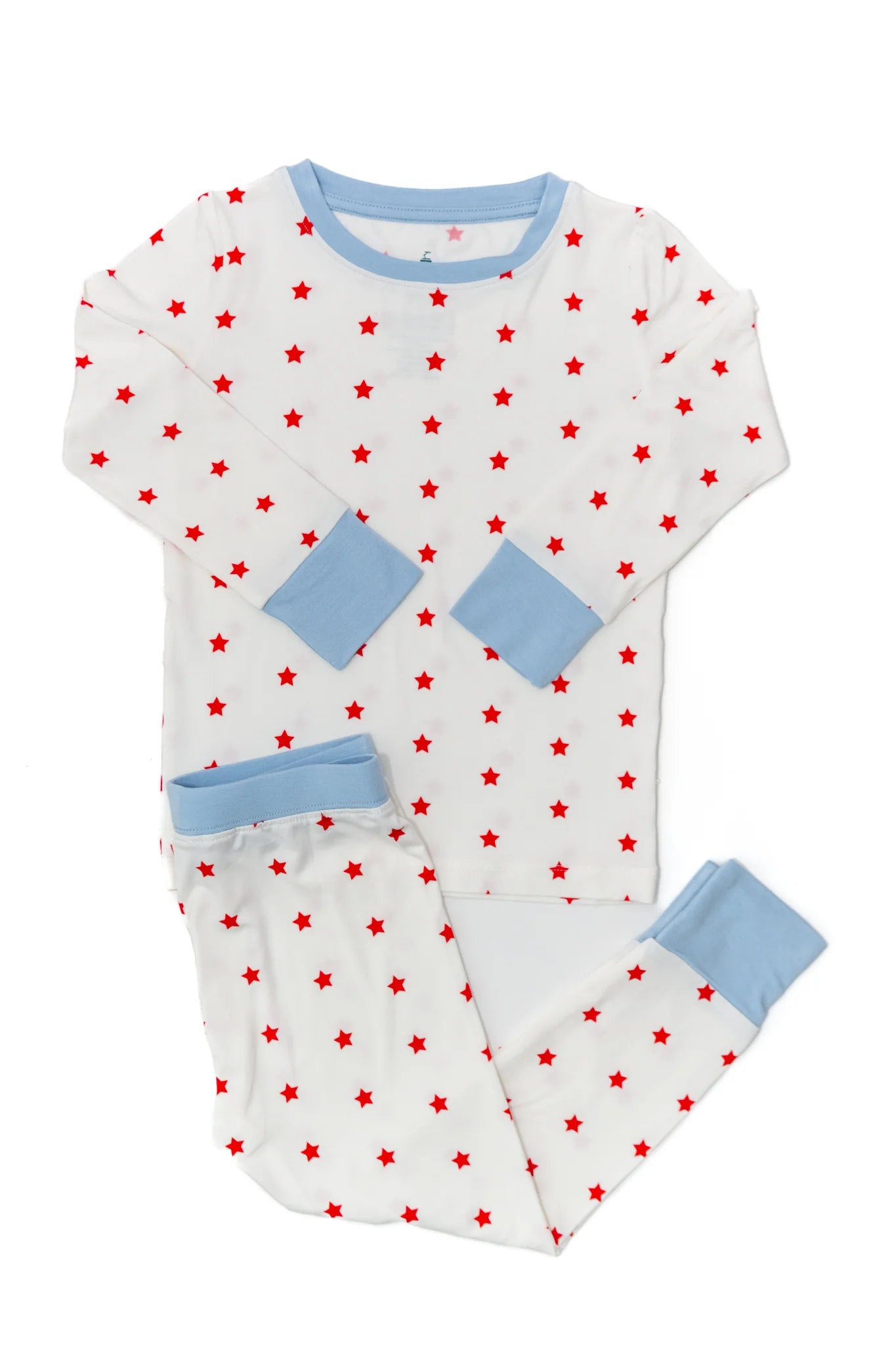 Uptown Baby Red Stars Long Sleeve Pajamas