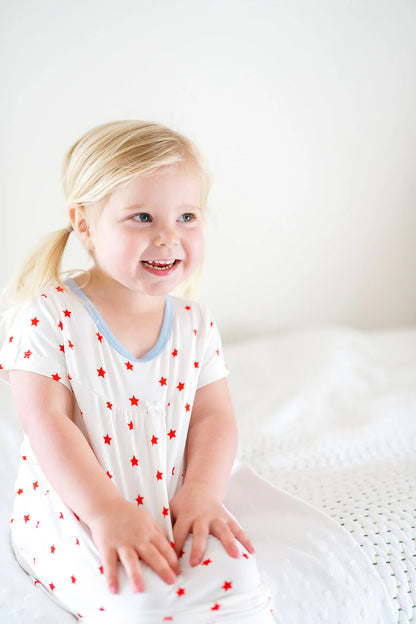 Uptown BabyUptown Baby Red Stars Bamboo DressBabysupermarket