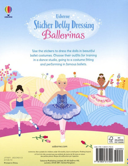 Usborne Sticker Dolly Dressing Ballerinas