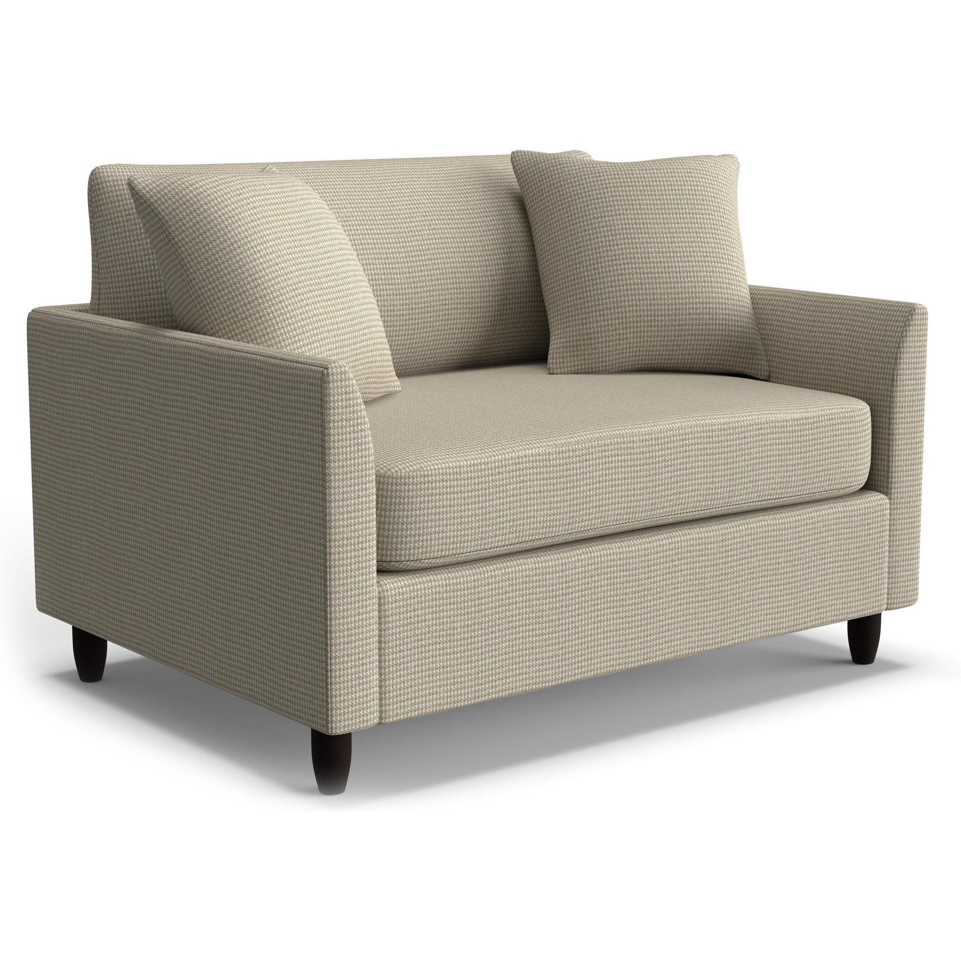 Best Chairs Gliders & Rockers 27919 Wool / Standard / Espresso Storytime Bayment Chair & A Half with Twin Sleeper