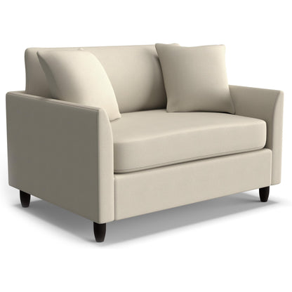 Best Chairs Gliders & Rockers 27557 Dove / Standard / Espresso Storytime Bayment Chair & A Half with Twin Sleeper