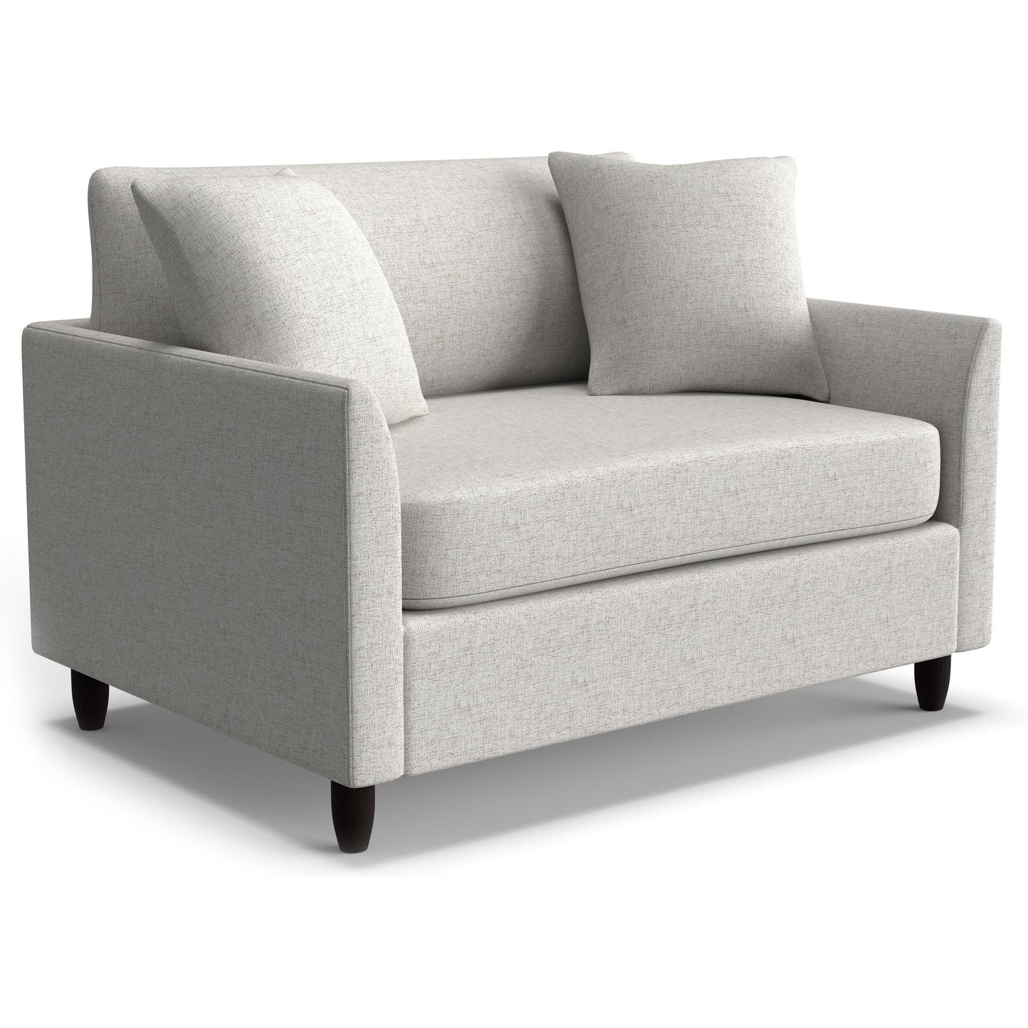 Best Chairs Gliders & Rockers 26947D Fog / Standard / Espresso Storytime Bayment Chair & A Half with Twin Sleeper