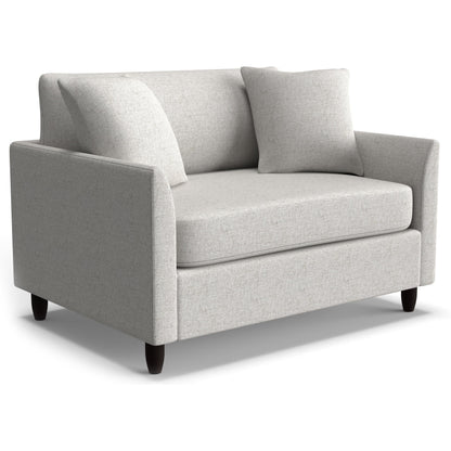 Best Chairs Gliders & Rockers 26947D Fog / Standard / Espresso Storytime Bayment Chair & A Half with Twin Sleeper