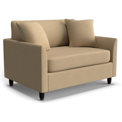 Best Chairs Gliders & Rockers 25029 Tan / Standard / Espresso Storytime Bayment Chair & A Half with Twin Sleeper