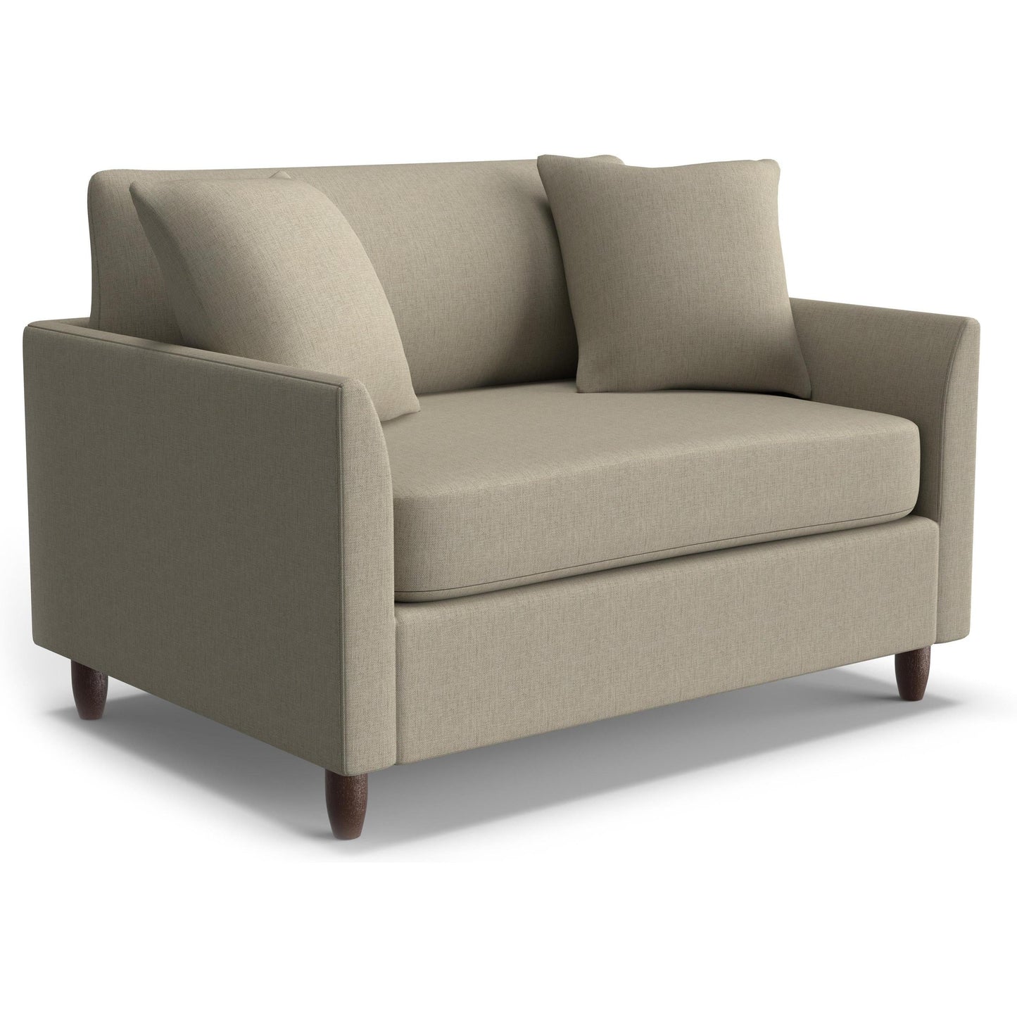 Best Chairs Gliders & Rockers 21559 Tusk / Standard / Dark Walnut Storytime Bayment Chair & A Half with Twin Sleeper