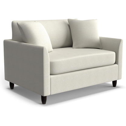 Best Chairs Gliders & Rockers 21557 Snow / Standard / Espresso Storytime Bayment Chair & A Half with Twin Sleeper