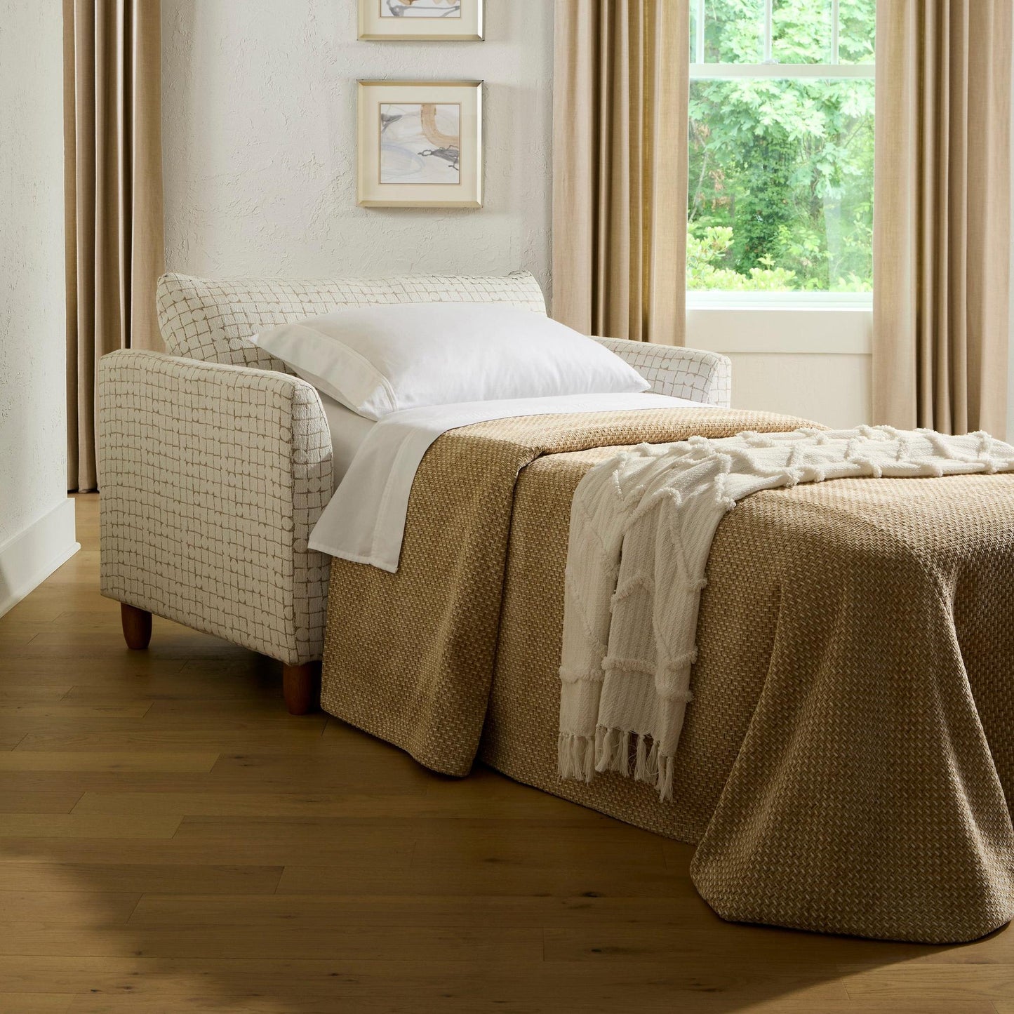 Best Chairs Gliders & Rockers Storytime Bayment Chair & A Half with Twin Sleeper