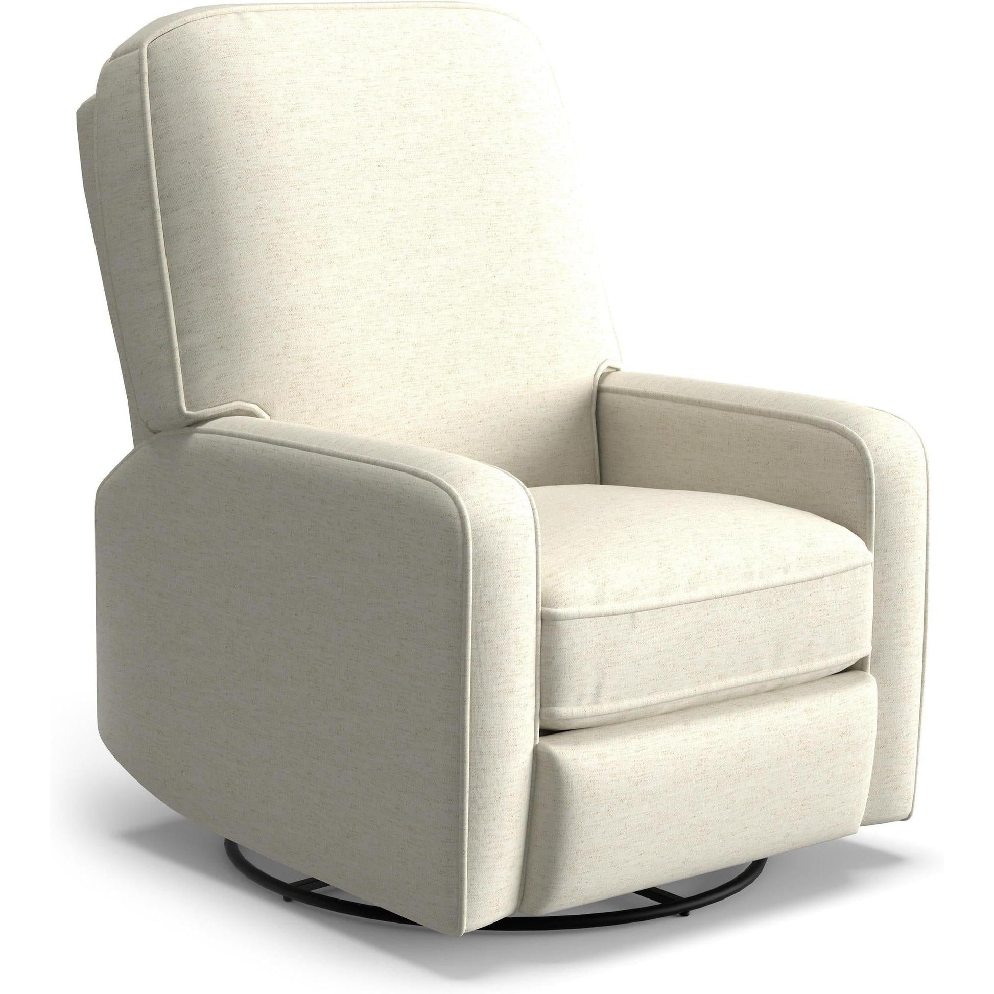 Best Chairs Gliders & Rockers 28567 Snow / Manual Storytime Bilana Swivel Glider Recliner