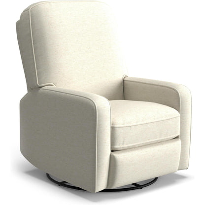 Best Chairs Gliders & Rockers 28567 Snow / Manual Storytime Bilana Swivel Glider Recliner