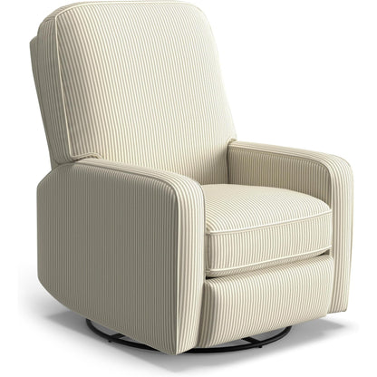 Best Chairs Gliders & Rockers 23949 Muslin / Manual Storytime Bilana Swivel Glider Recliner