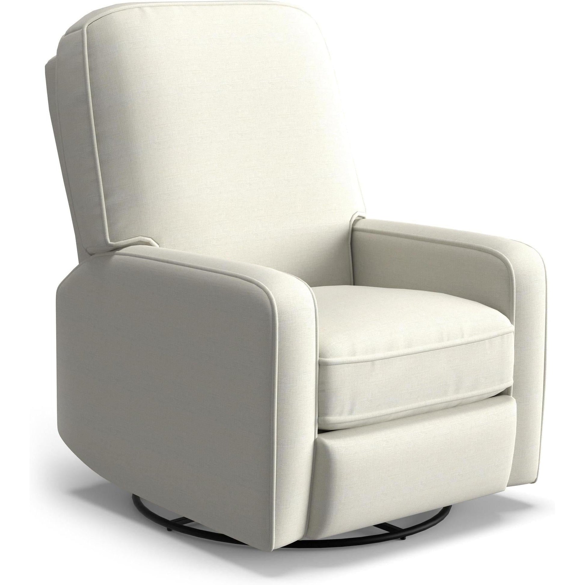 Best Chairs Gliders & Rockers 21557 Snow / Manual Storytime Bilana Swivel Glider Recliner