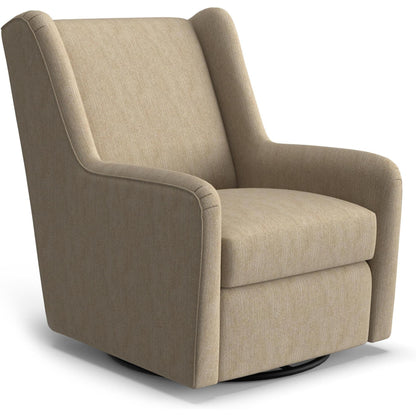 Best Chairs Gliders & Rockers 26519 Linen Storytime Brianna Swivel Glider