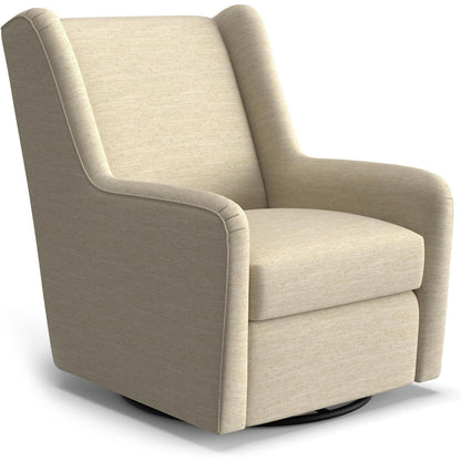 Best Chairs Gliders & Rockers 28569 Eggshell Storytime Brianna Swivel Glider