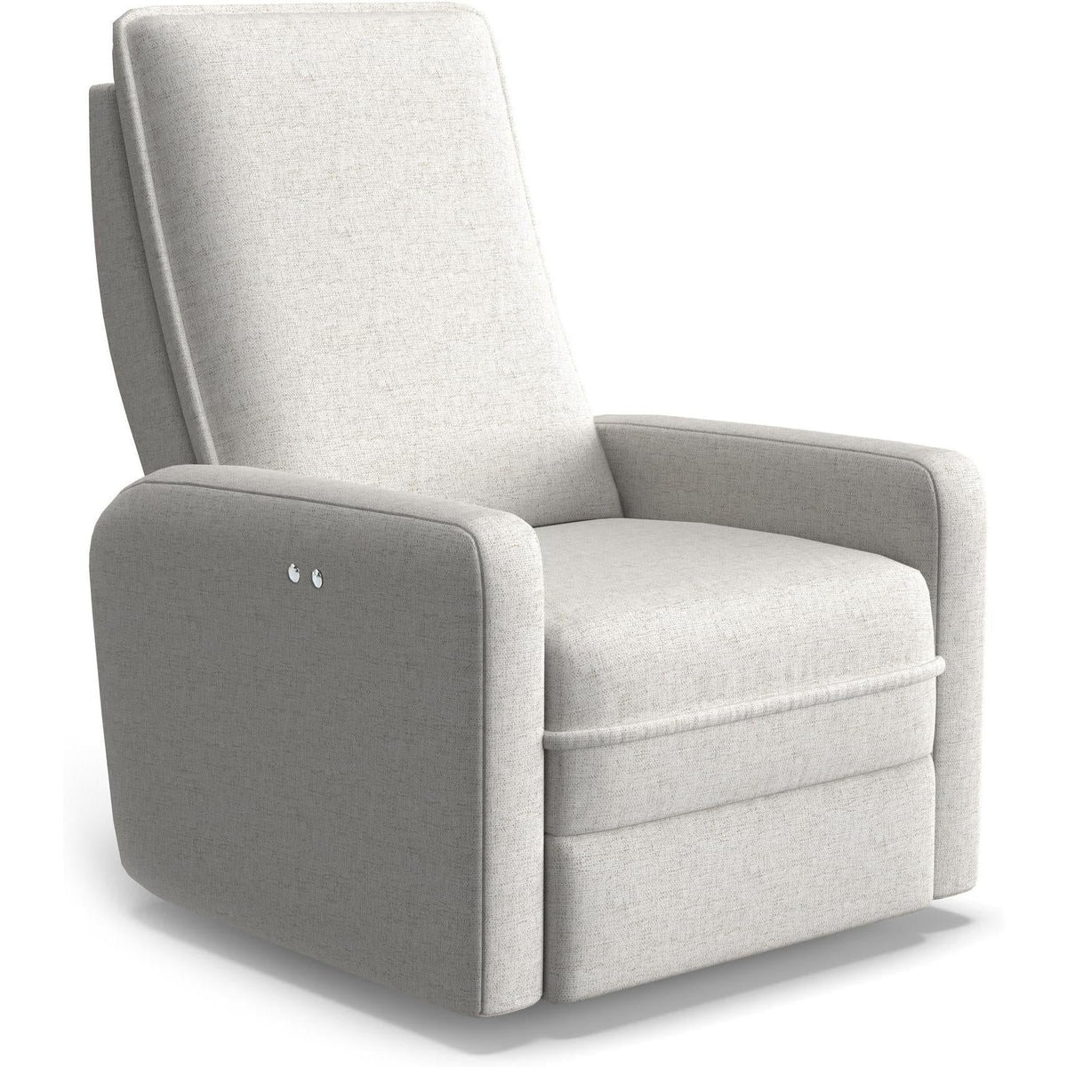 Best Chairs Gliders & Rockers 26947D Fog / Powered Storytime Calli Swivel Glider Recliner
