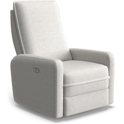 Best Chairs Gliders & Rockers 26947D Fog / With Power Tilt Headrest Storytime Calli Swivel Glider Recliner