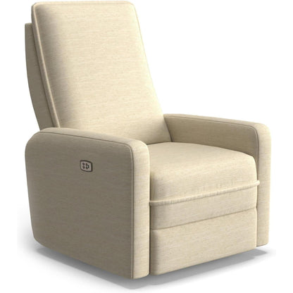 Best Chairs Gliders & Rockers 28569 Eggshell / With Power Tilt Headrest Storytime Calli Swivel Glider Recliner