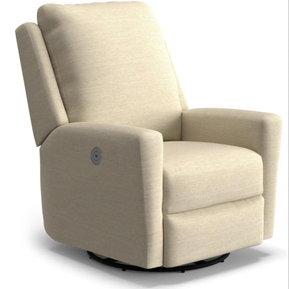 Best Chairs Gliders & Rockers 28569 Eggshell / Powered Storytime Heatherly Glider Recliner