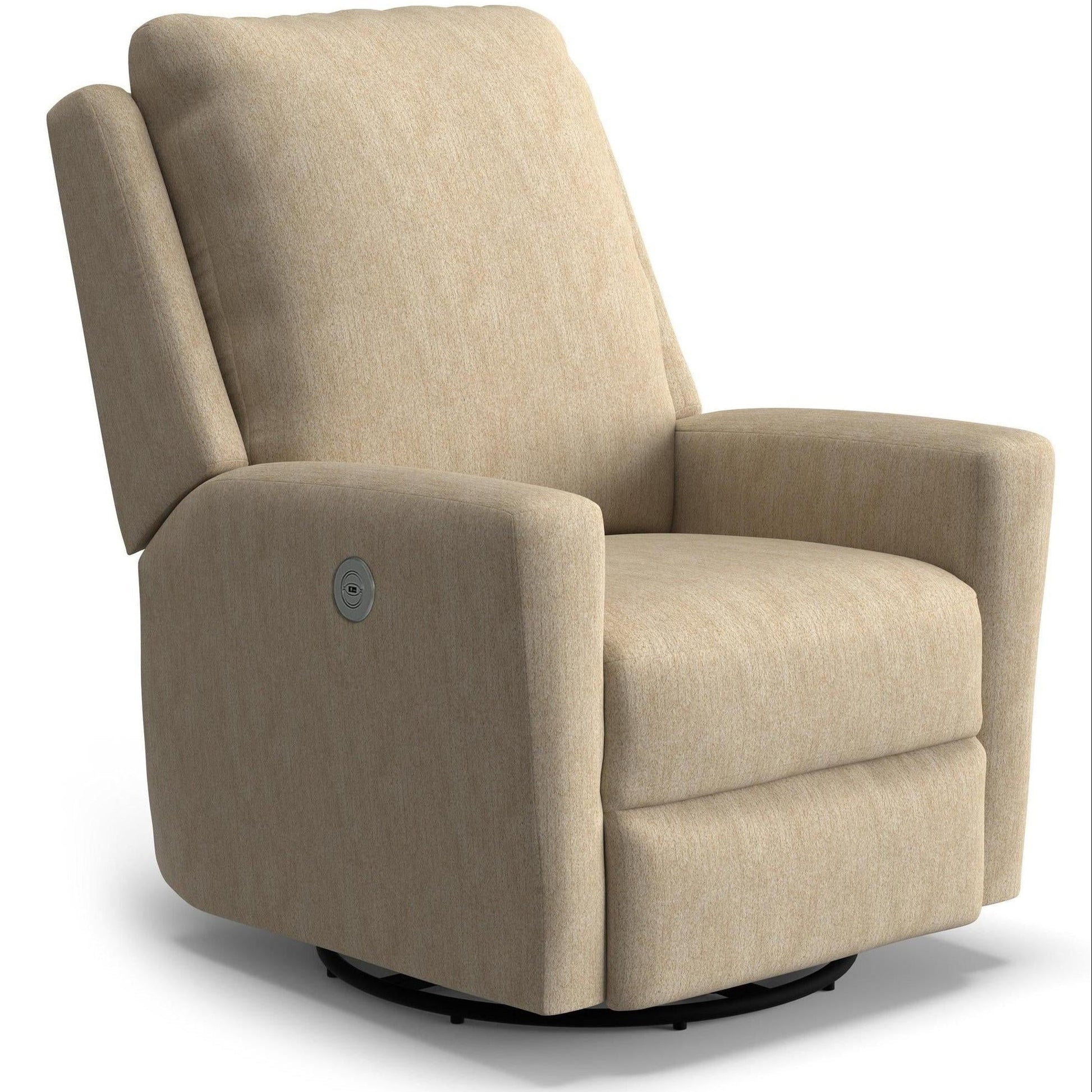 Best Chairs Gliders & Rockers 26519 Linen / Powered Storytime Heatherly Glider Recliner