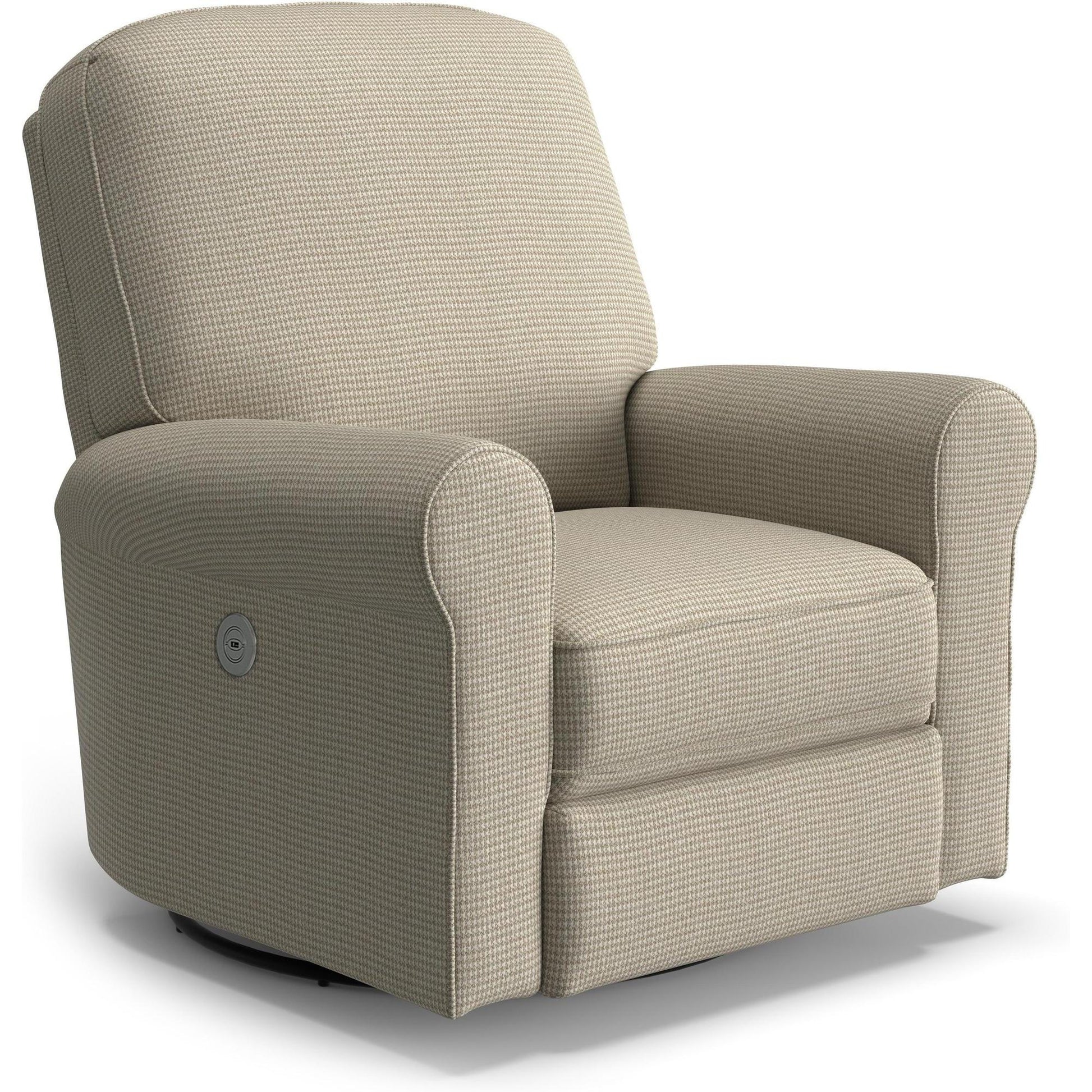 Best Chairs Gliders & Rockers 27919 Wool / Powered Storytime Josey Swivel Glider Recliner