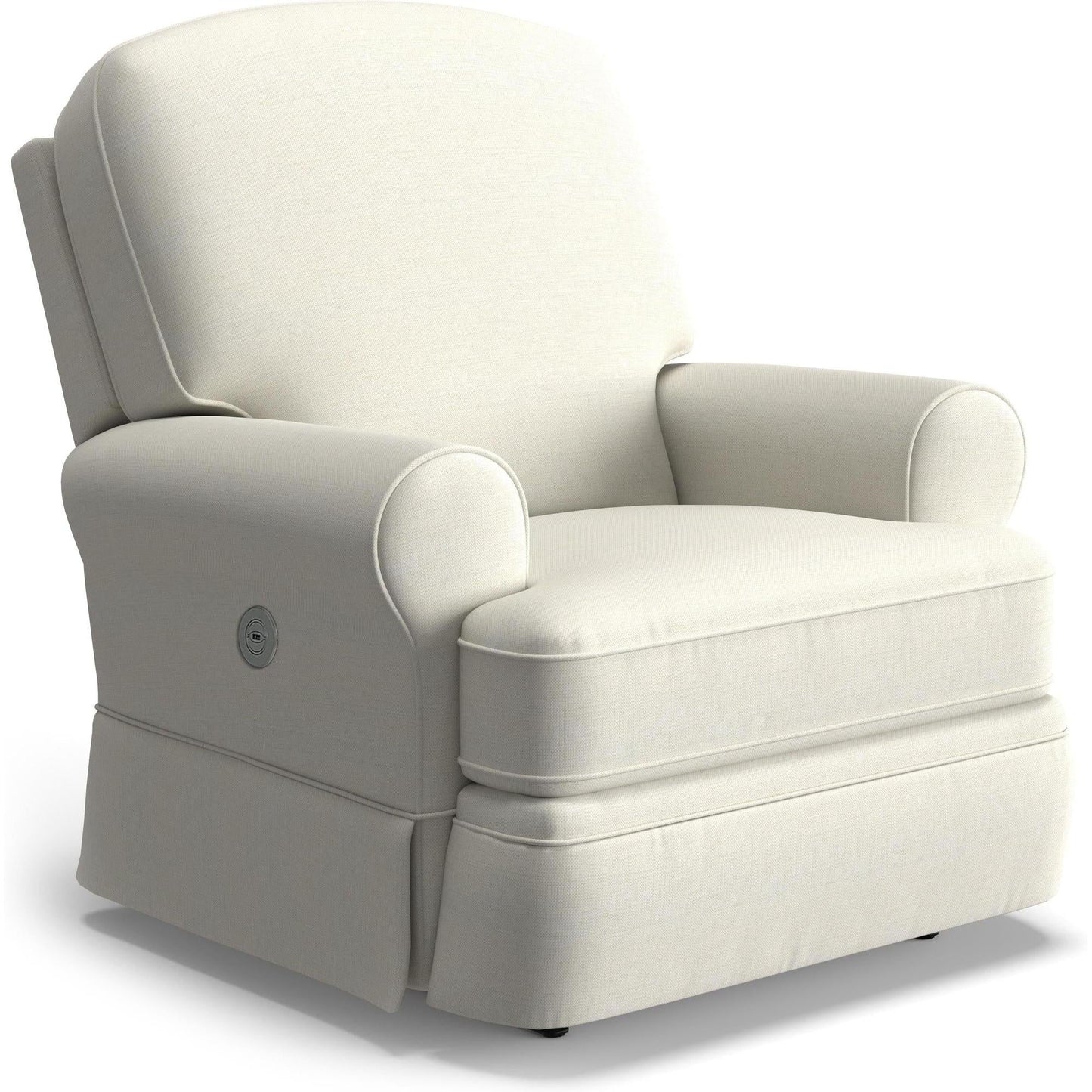 Best Chairs Gliders & Rockers 21557 Snow / Powered Storytime Juliana Swivel Glider Recliner