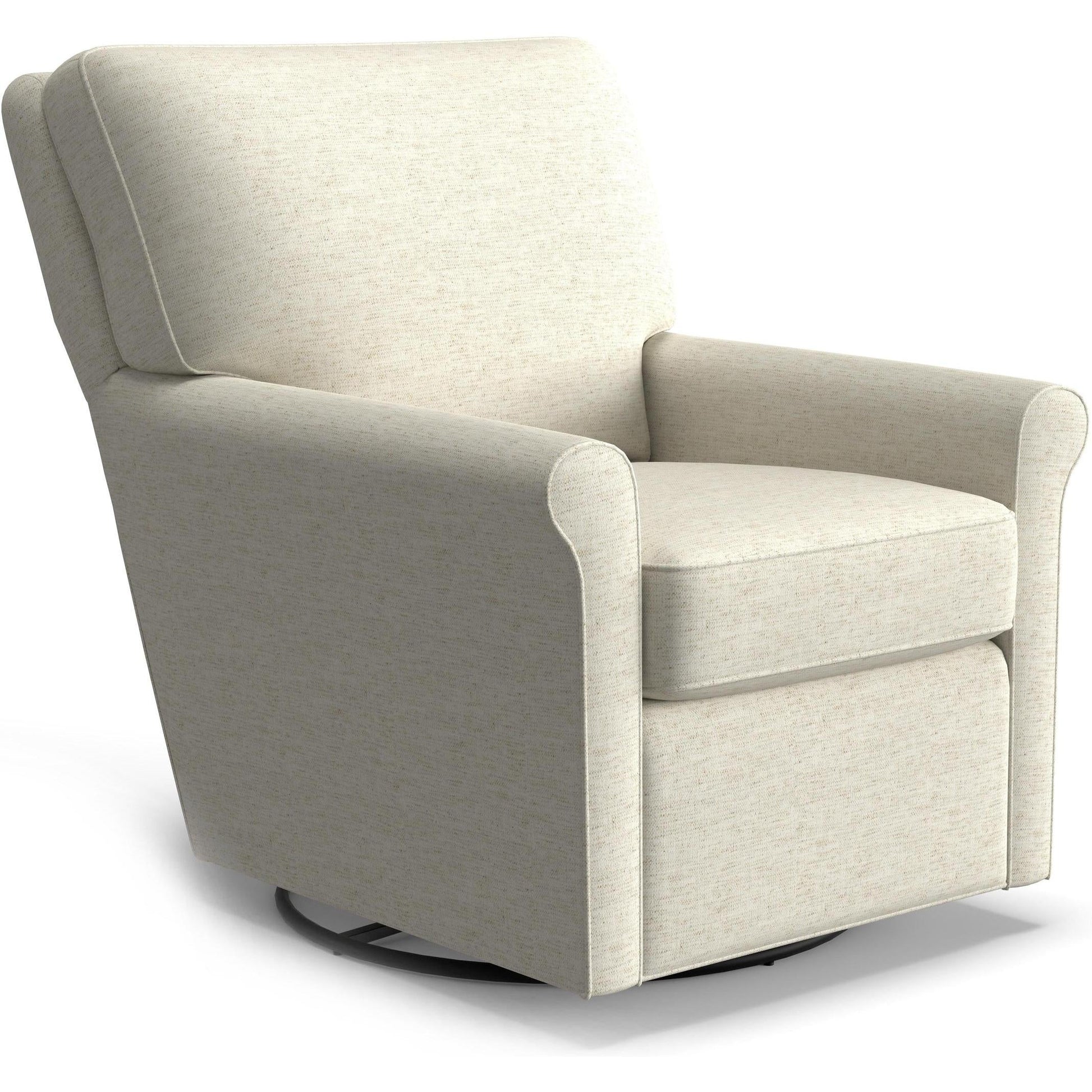 Best Chairs Gliders & Rockers 28567 Snow Storytime Kacey Swivel Glider