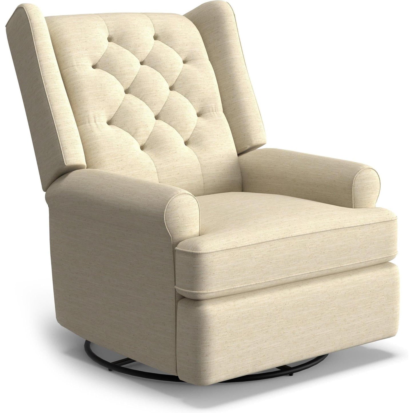 Best Chairs Gliders & Rockers 28569 Eggshell / Manual Storytime Kendra Swivel Glider Recliner