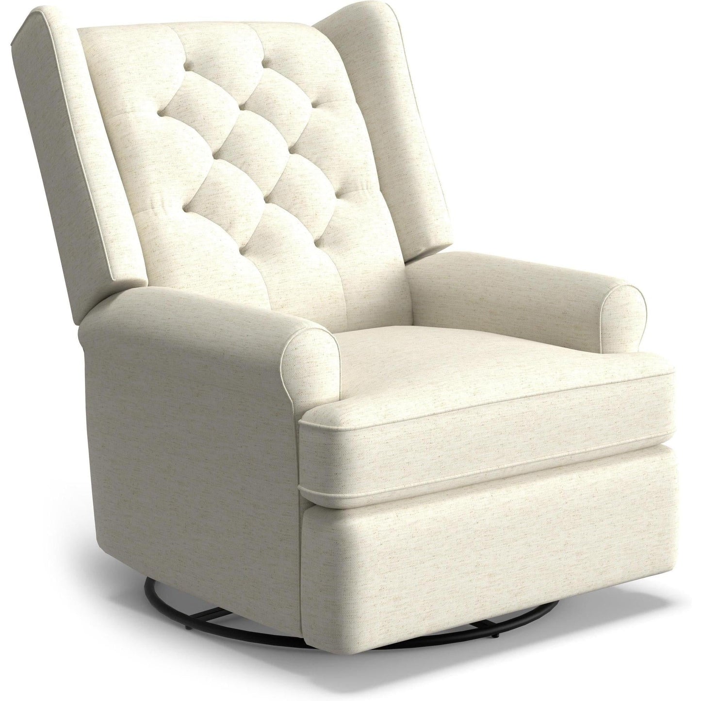 Best Chairs Gliders & Rockers 28567 Snow / Manual Storytime Kendra Swivel Glider Recliner