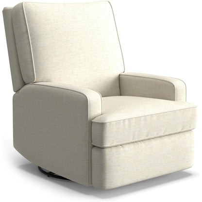 Best Chairs Gliders & Rockers 28567 Snow / Manual Storytime Kersey Swivel Glider