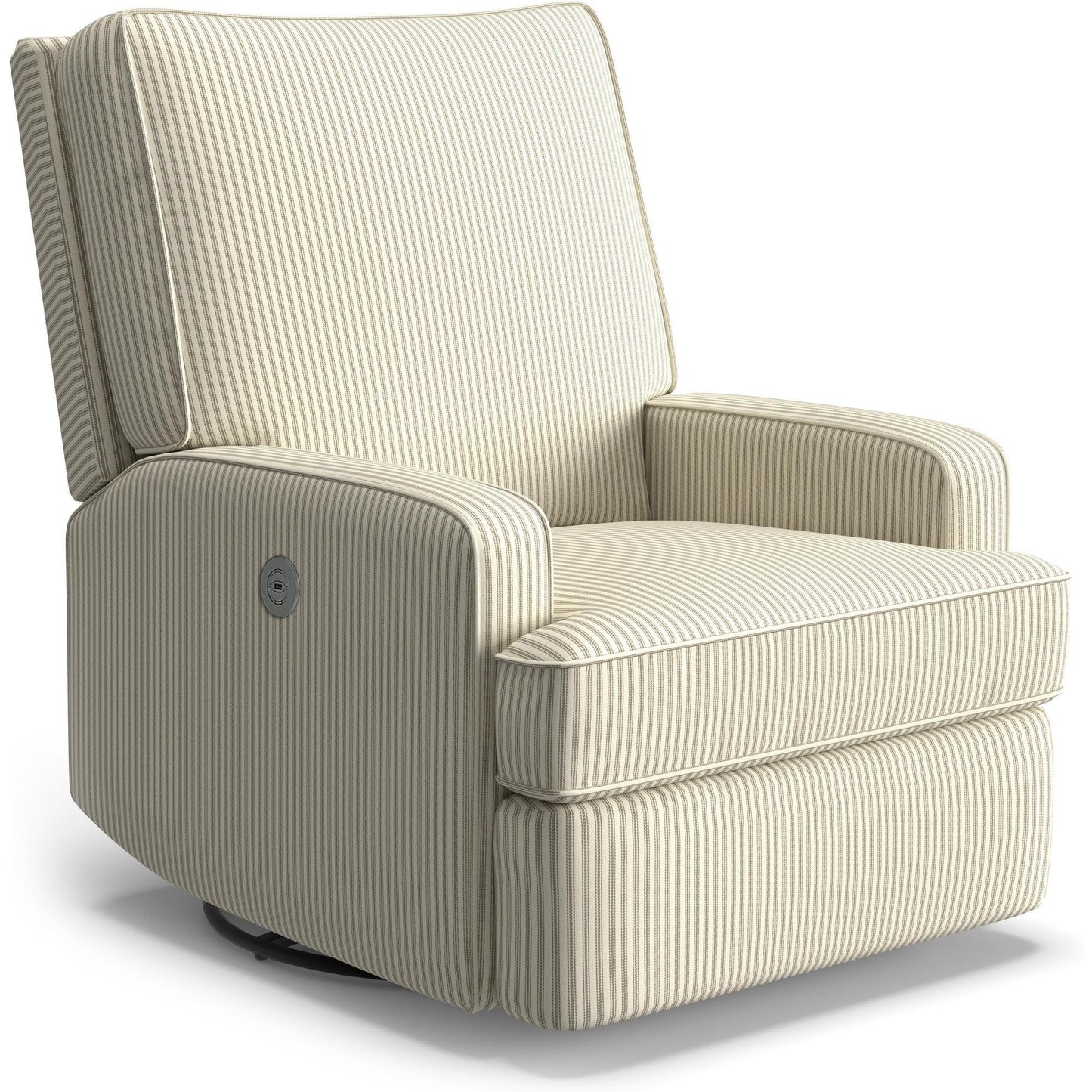 Best Chairs Gliders & Rockers 23949 Muslin / Powered Storytime Kersey Swivel Glider